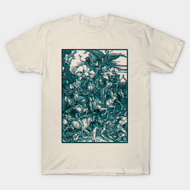 The four horsemen of the apocalypse - Durer T-Shirt by Blacklinesw9